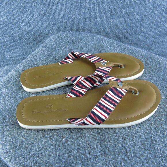 Tommy Bahama Women's Speedwell Flip Flop Brown Fabric Size 8M Gently Used 2025 - Picture 3 of 5